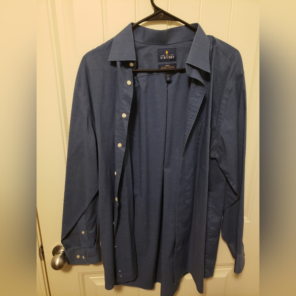 Stafford Blue Dress Shirt